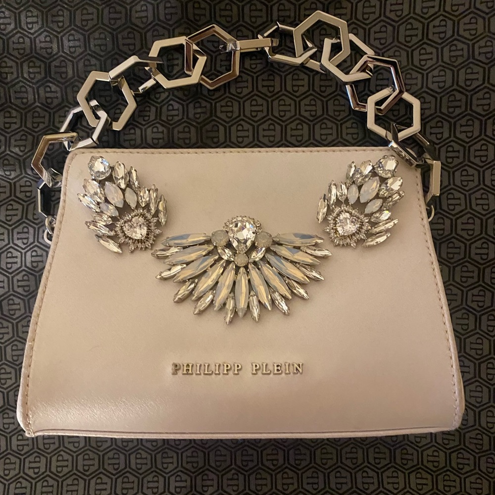 Philip Plein designer hand bad made in Italy swarvorski crystals